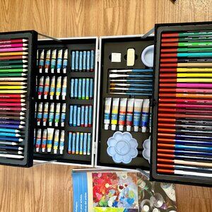 Art Case: Complete Set of Art Tools & Supplies